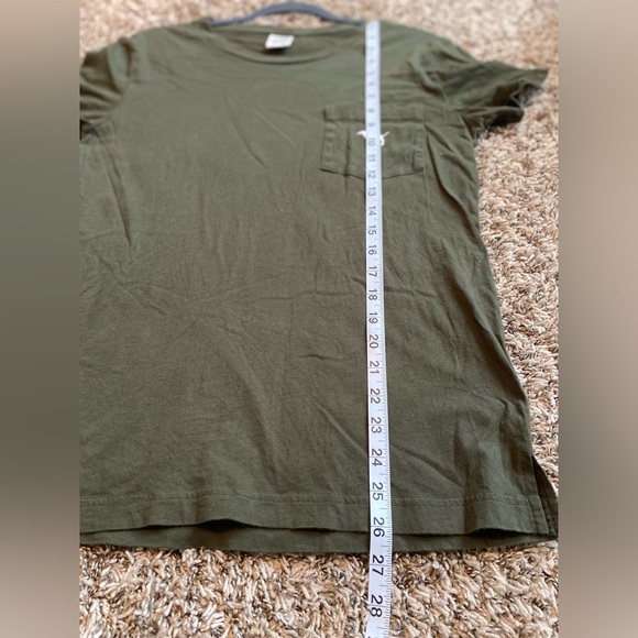 PINK Victorias Secret Green graphic tee top XS - Picture 5 of 5